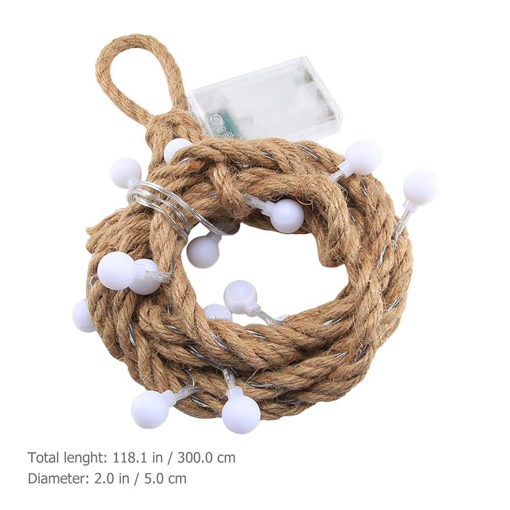 Globe Hemp Rope LED String Lig – Rope Light Decoration Bewertung und Preis
