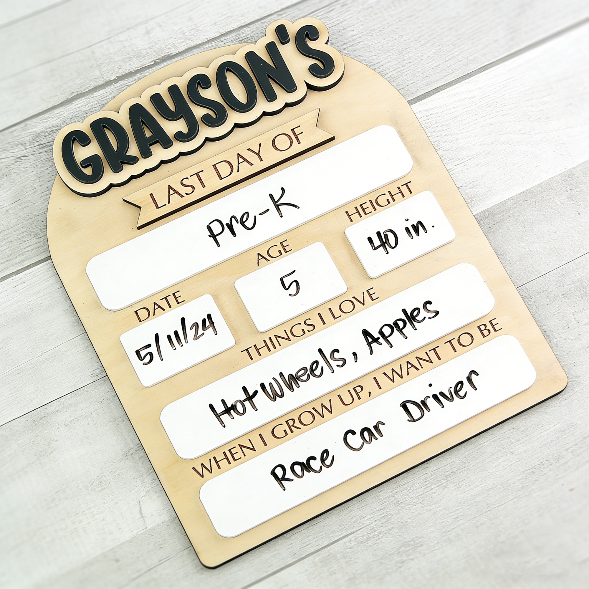 1Pc Custom First/Last School D – Home Decor Diy Bewertung und Preis