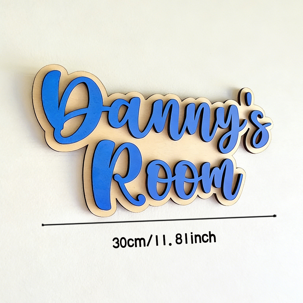 1Pc Cutom Blue Wooden Acrylic  – Home Decor Diy Bewertung und Preis