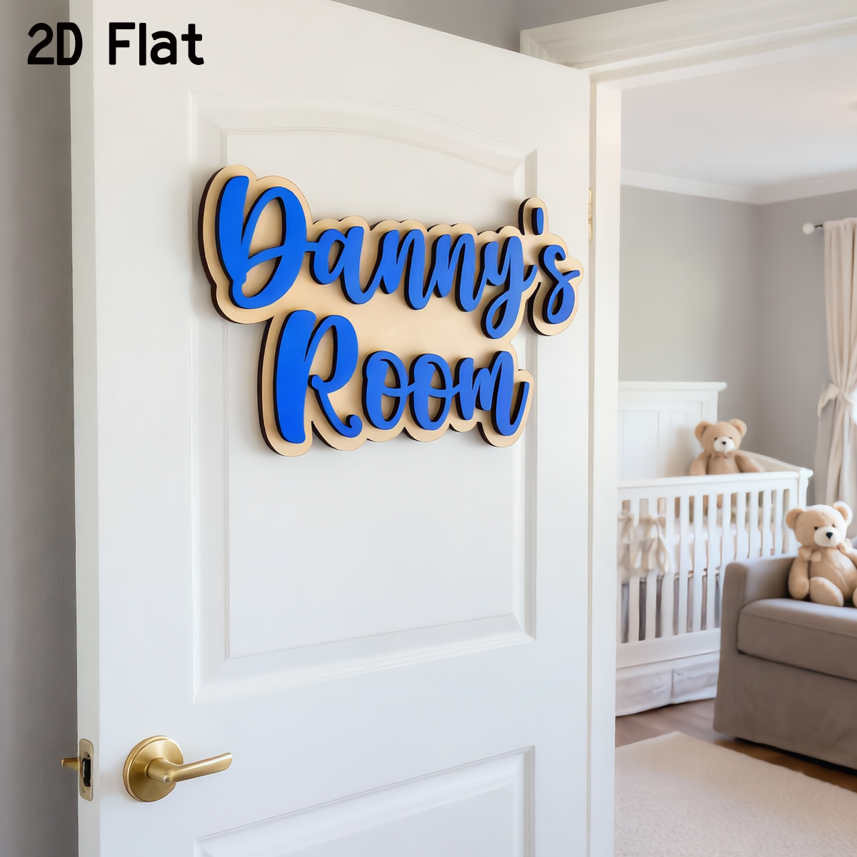 1Pc Cutom Blue Wooden Acrylic  – Home Decor Diy Bewertung und Preis
