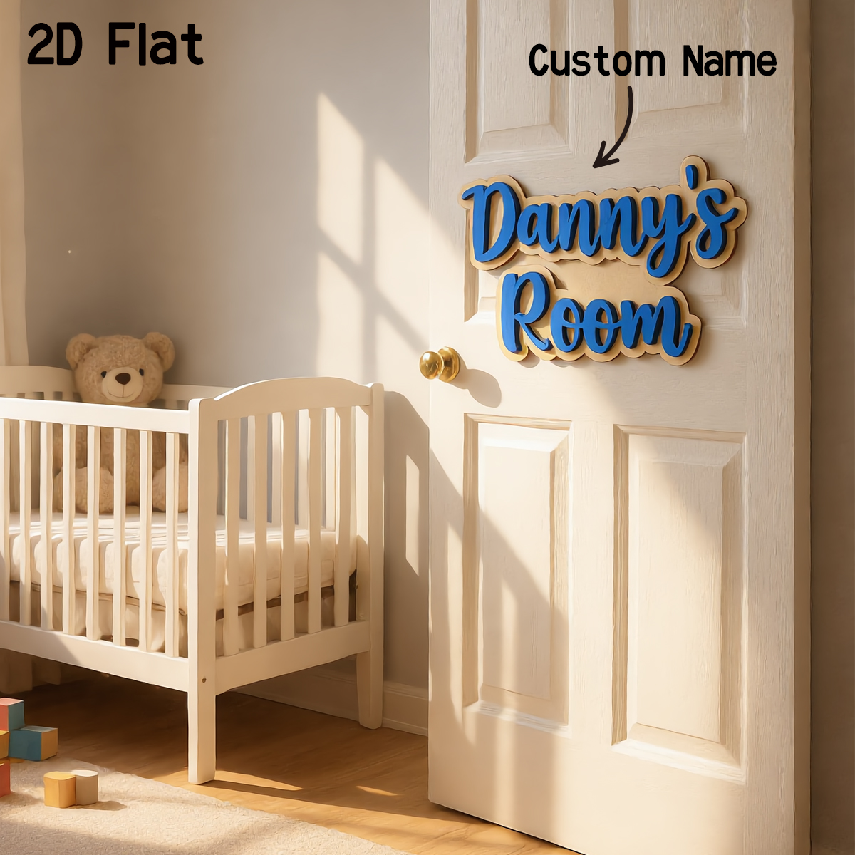 1Pc Cutom Blue Wooden Acrylic  – Home Decor Diy Bewertung und Preis