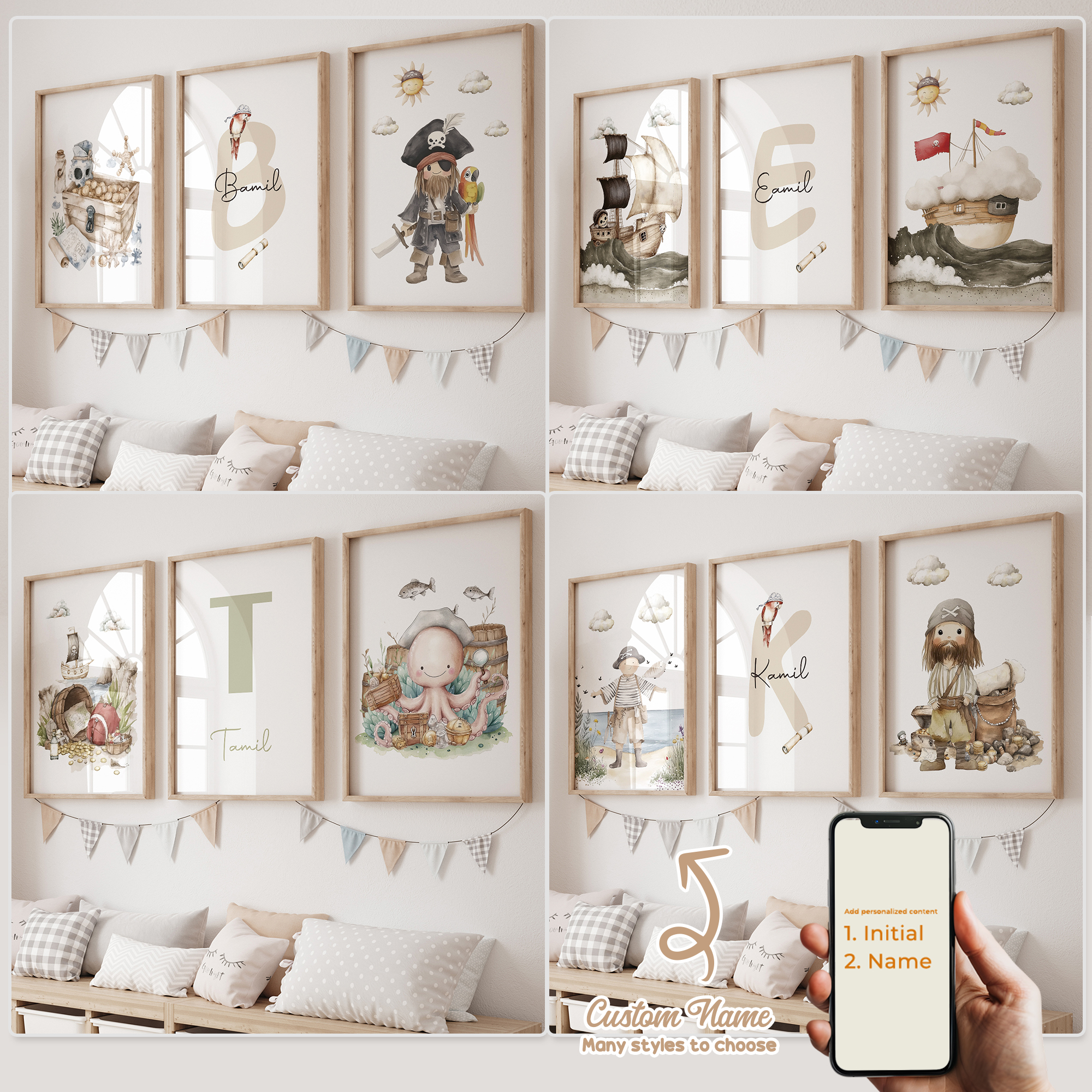 3pcs Personalized Custom Name  – Home Decor Ideas Bewertung und Preis