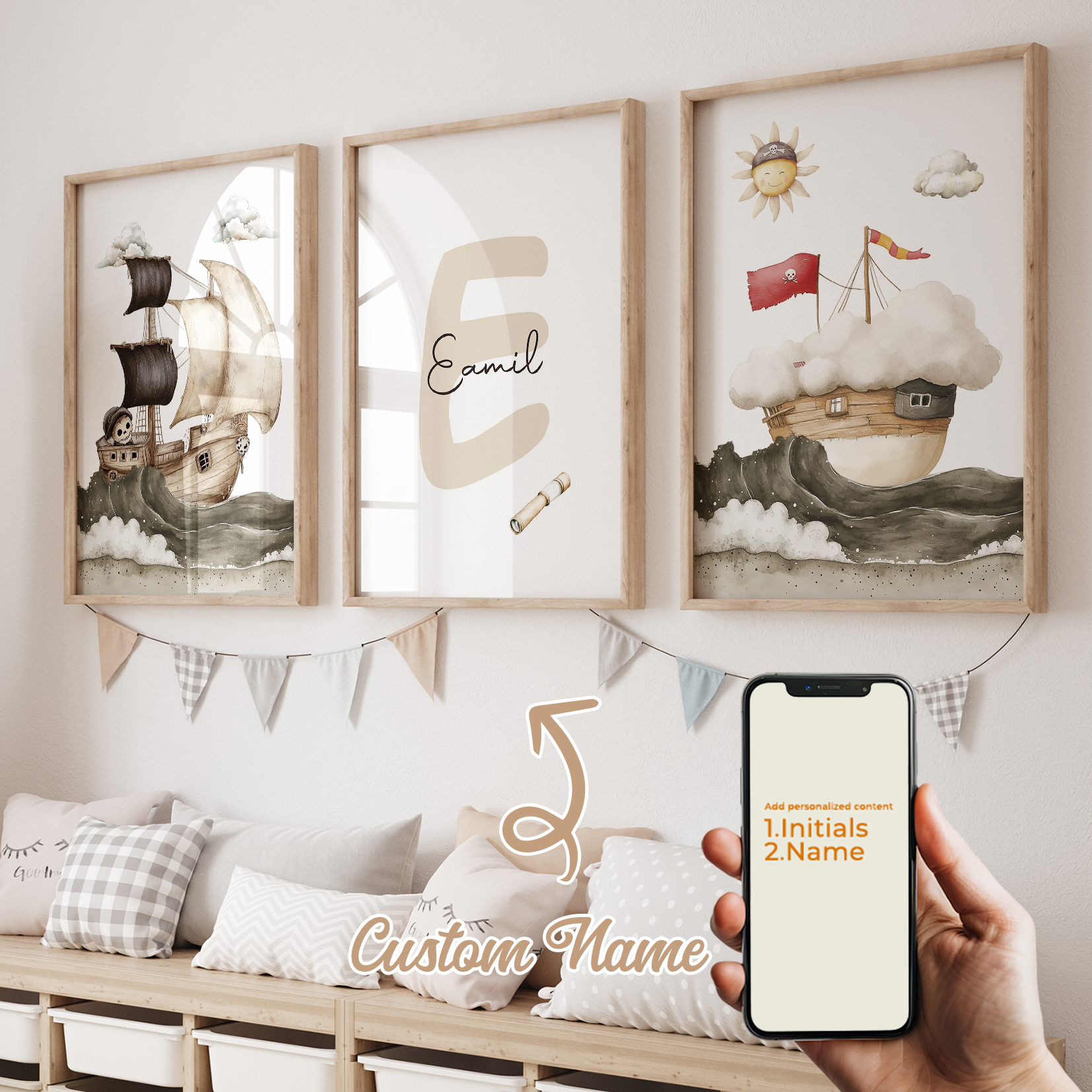 3pcs Personalized Custom Name  – Home Decor Ideas Bewertung und Preis