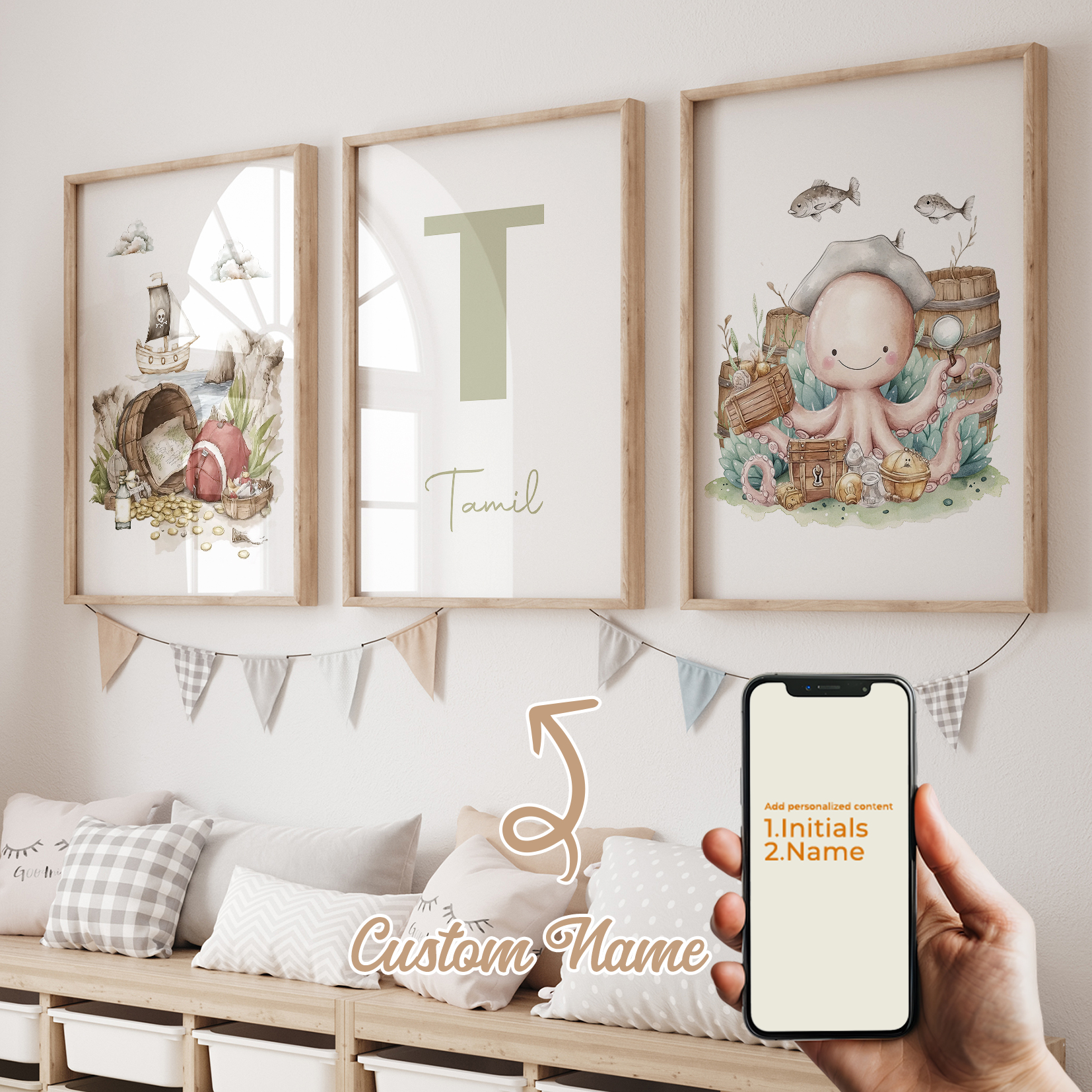 3pcs Personalized Custom Name  – Home Decor Ideas Bewertung und Preis