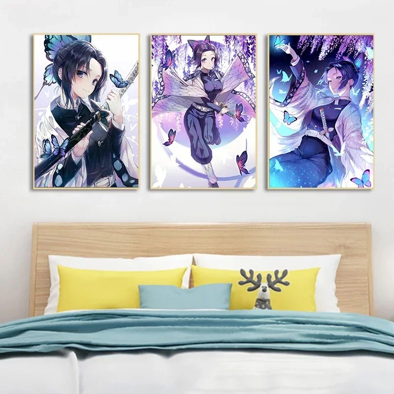 1pc frameless Demon Slayer Ani – Geometric Wall Art Bewertung und Preis