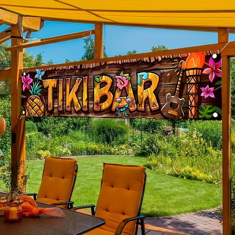 Tiki Bar Banner Tropical Hawai – Home Decor Nearby Bewertung und Preis