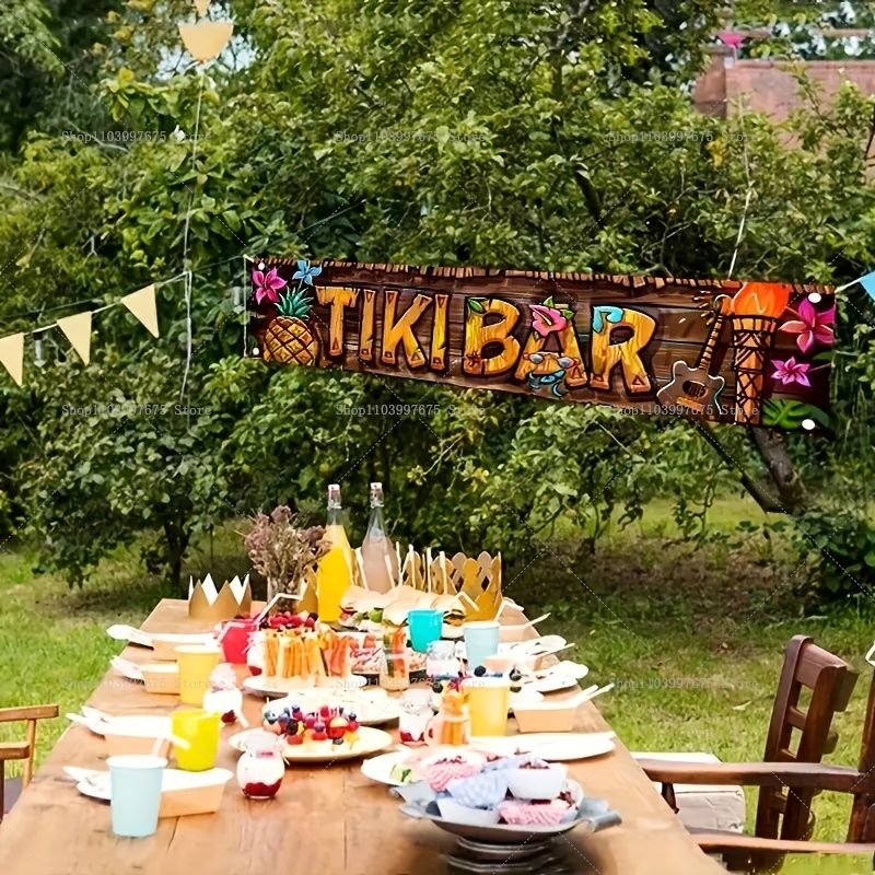 Tiki Bar Banner Tropical Hawai – Home Decor Nearby Bewertung und Preis