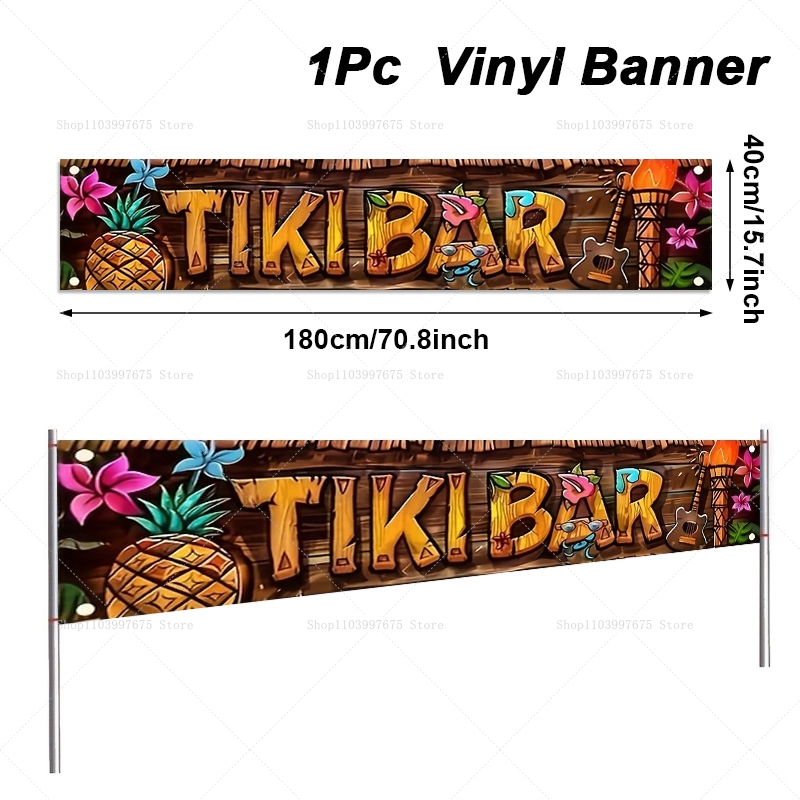 Tiki Bar Banner Tropical Hawai – Home Decor Nearby Bewertung und Preis