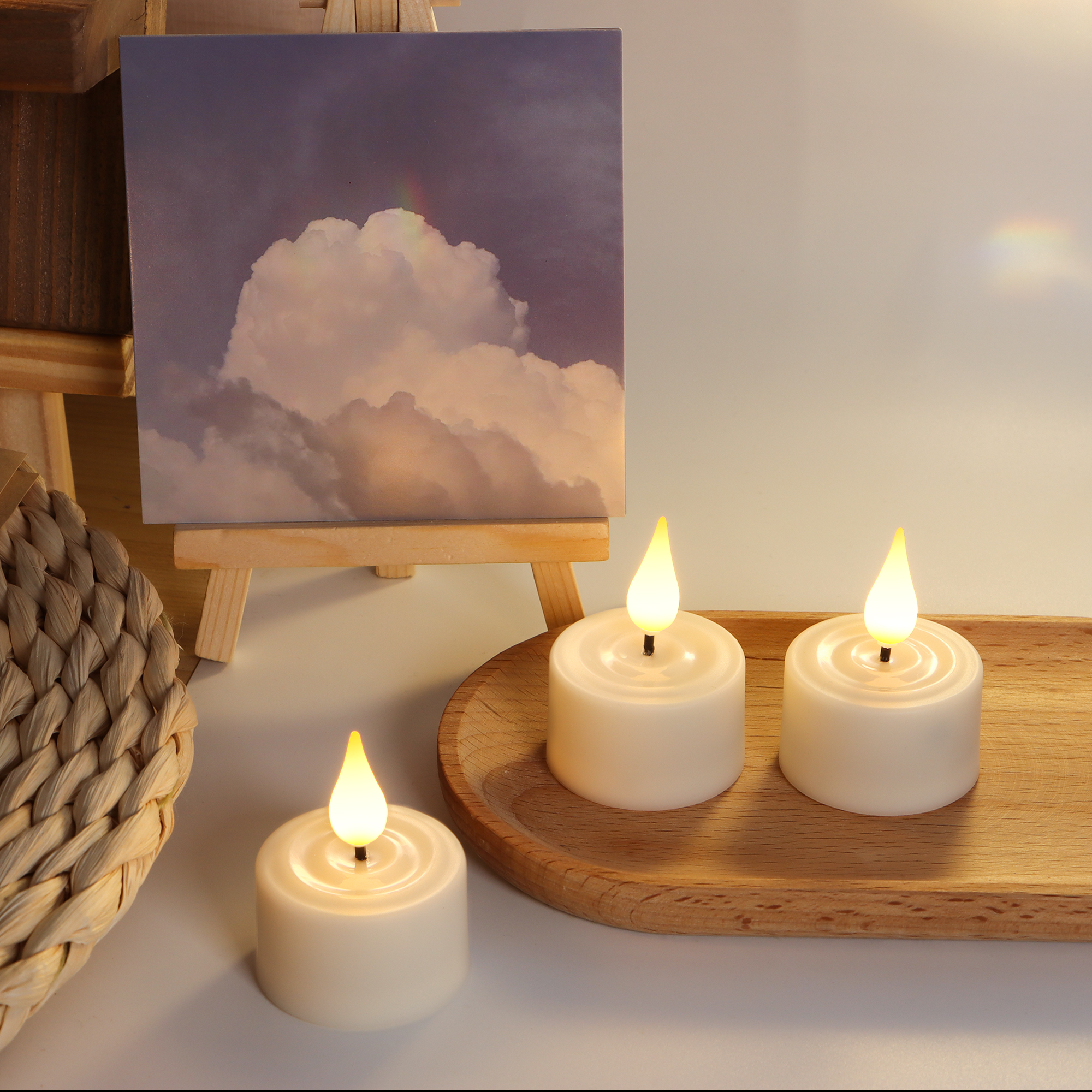 LED Candle Light Rechargeable  – Home Decor Yellow Bewertung und Preis