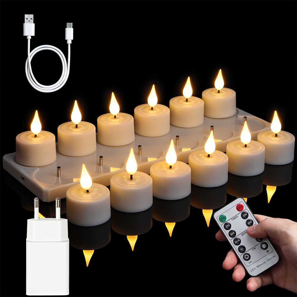 LED Candle Light Rechargeable  – Home Decor Yellow Bewertung und Preis