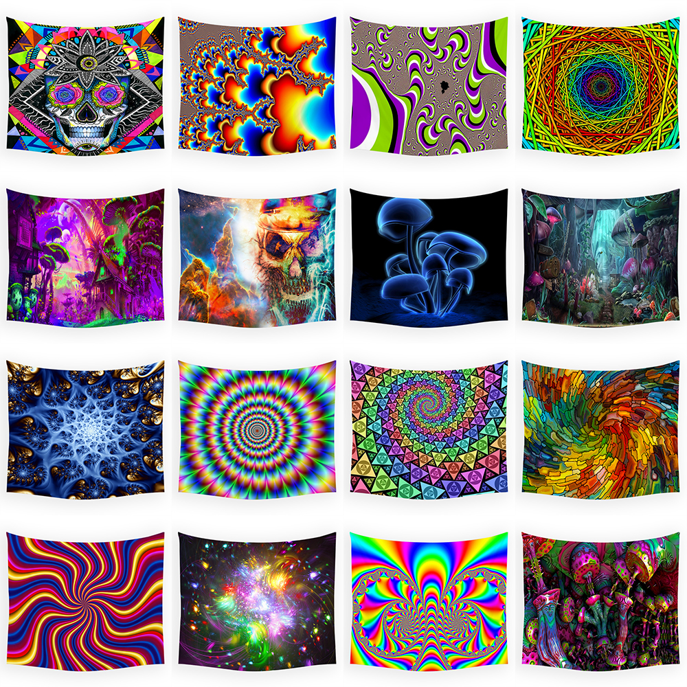 Tapestry Psychedelic Pattern Y – Home Decor Hippie Bewertung und Preis