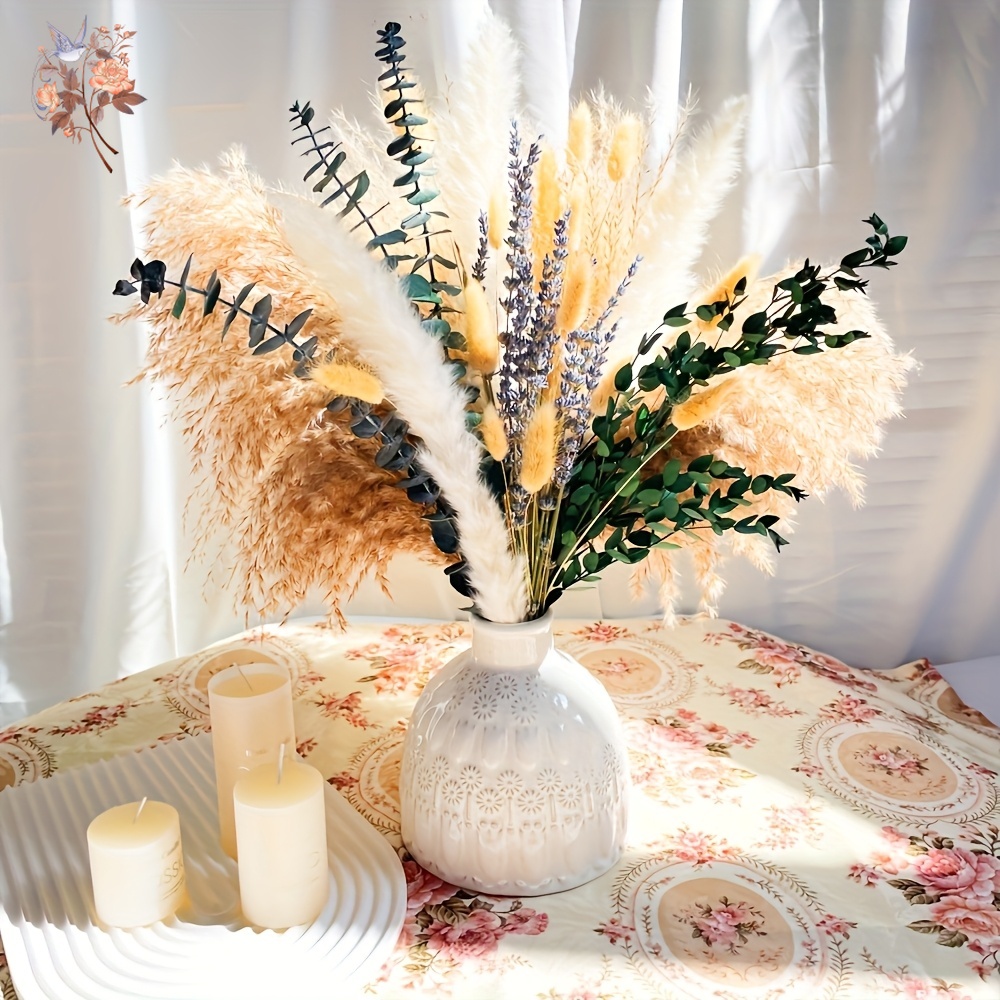 90PCS Nature Real Rabbit Tail  – Pampas Grass Decor Bewertung und Preis