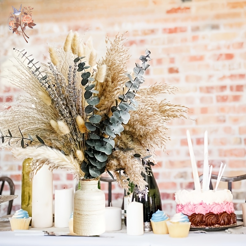 90PCS Nature Real Rabbit Tail  – Pampas Grass Decor Bewertung und Preis