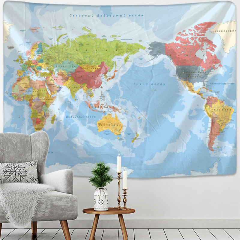 Russian Map Tapestry Wall Hang – Home Decor Hippie Bewertung und Preis