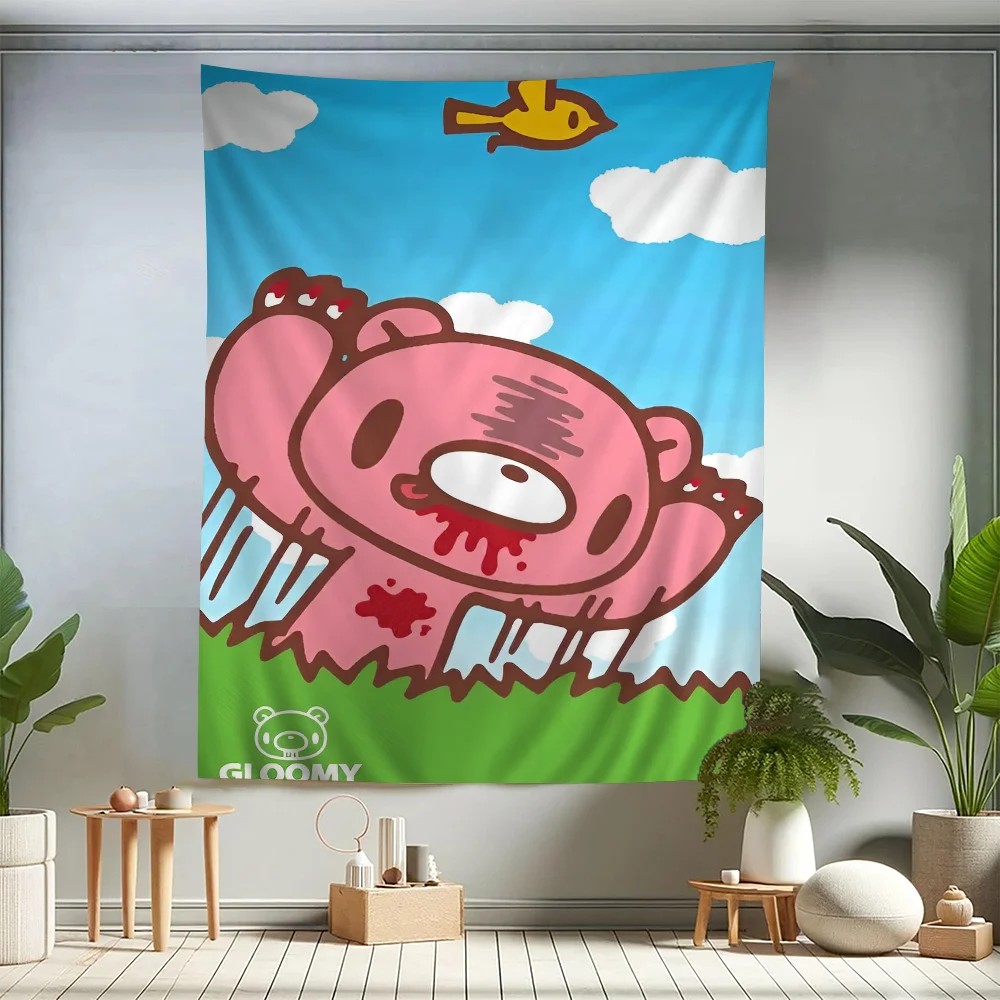 VIKAMA Gloomy Bear Cartoon Tap – Home Decor Hippie Bewertung und Preis