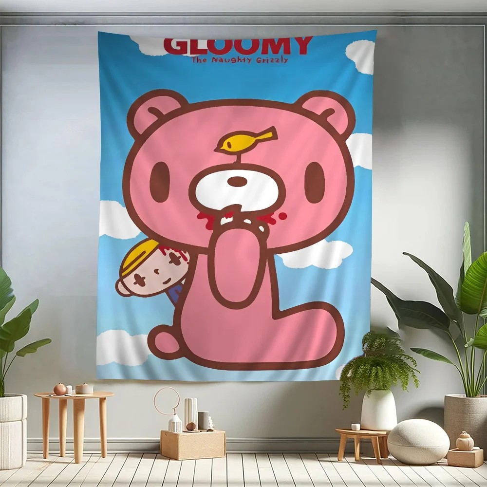 VIKAMA Gloomy Bear Cartoon Tap – Home Decor Hippie Bewertung und Preis