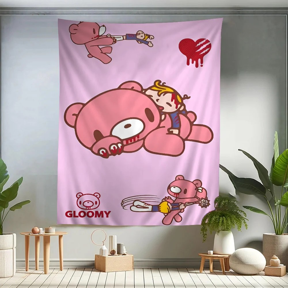 VIKAMA Gloomy Bear Cartoon Tap – Home Decor Hippie Bewertung und Preis