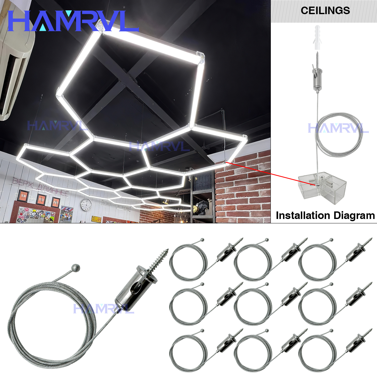 Hexagonal Honeycomb Lamp Hangi – Rope Light Decoration Bewertung und Preis