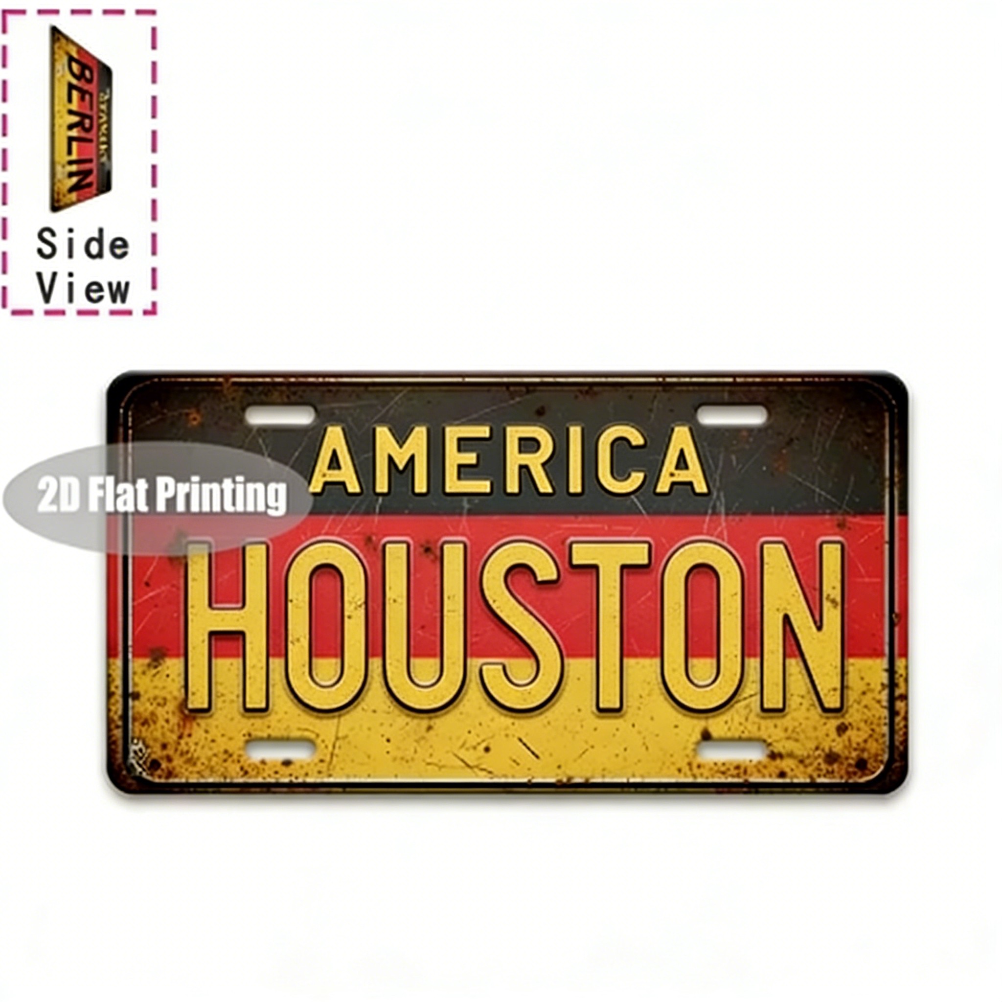 HD Metal Tin Sign America Hous – Home Decor Houston Bewertung und Preis