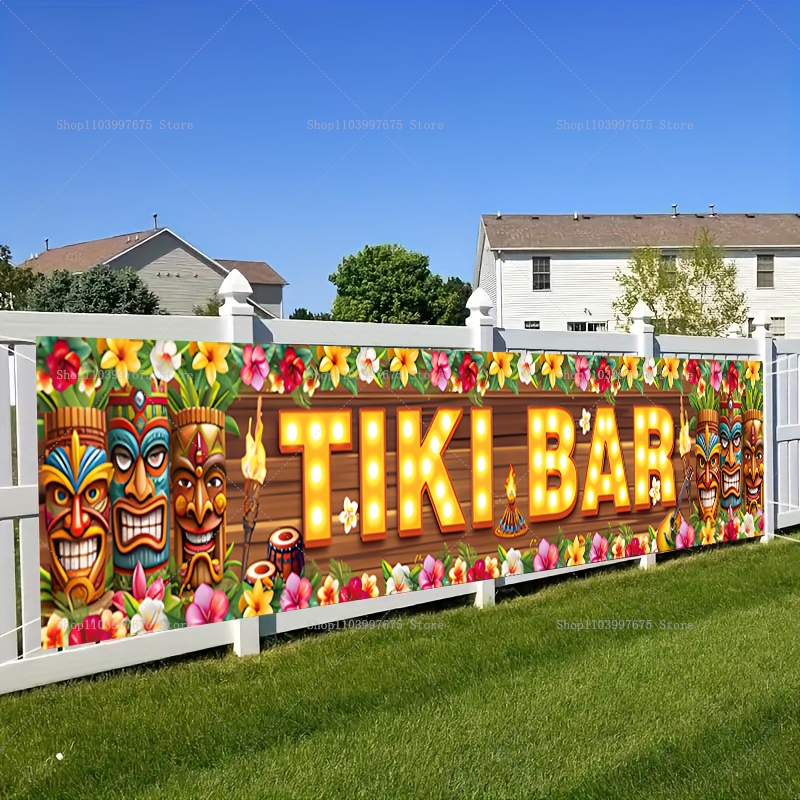 Vibrant Tiki Bar Banner Tropic – Home Decor Nearby Bewertung und Preis