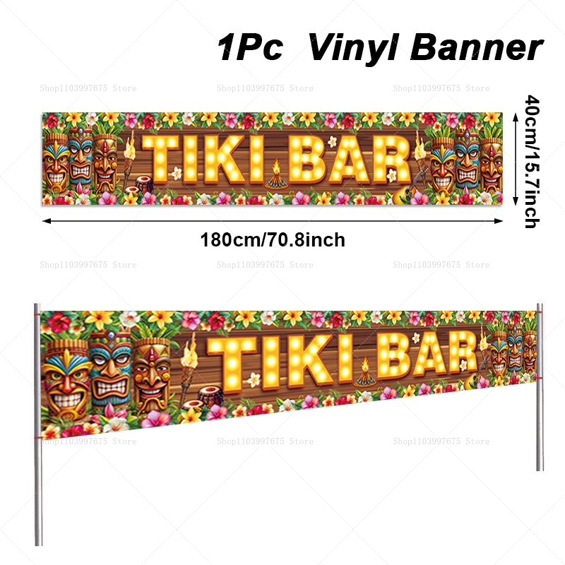 Vibrant Tiki Bar Banner Tropic – Home Decor Nearby Bewertung und Preis