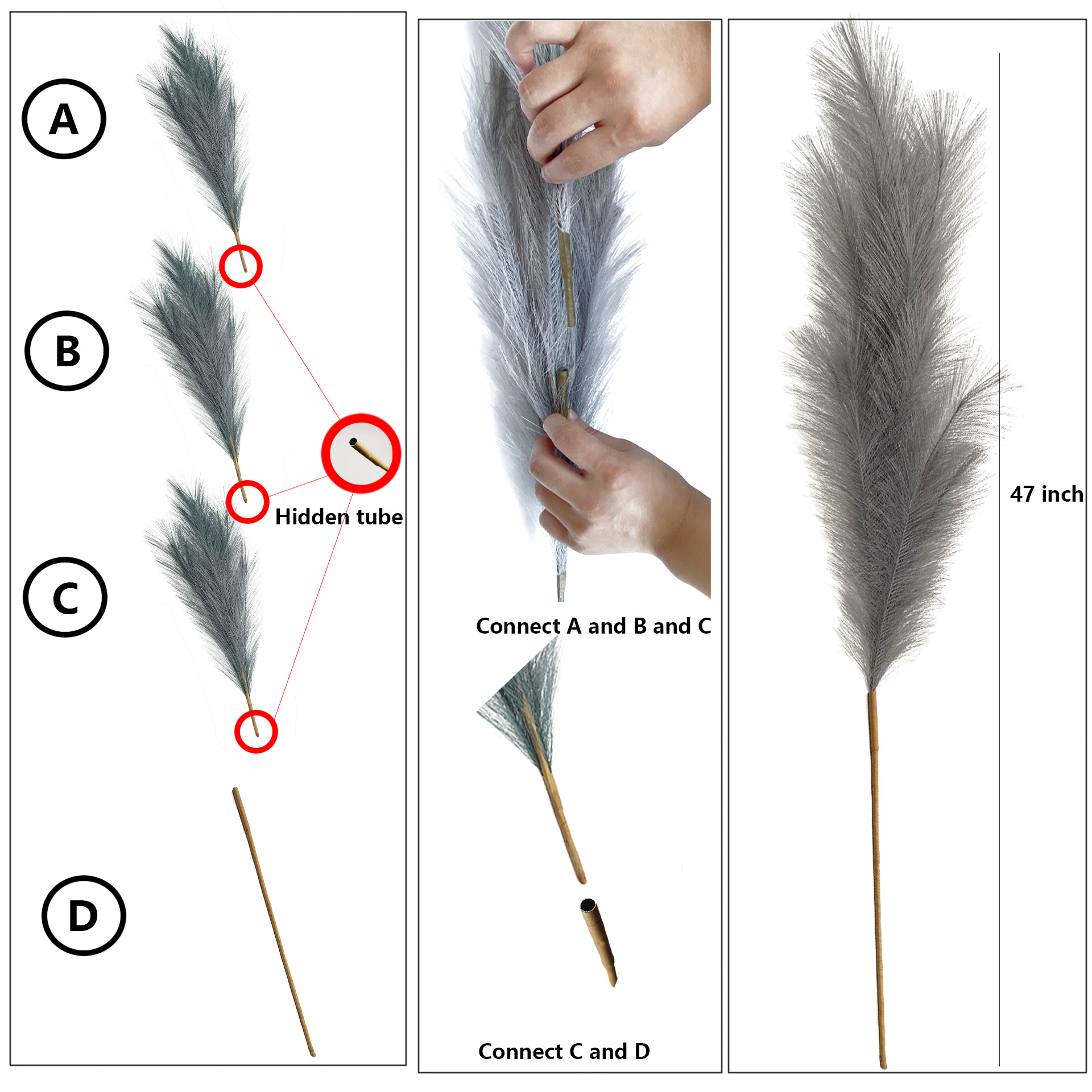 Artificial Faux Pampas Grass L – Pampas Grass Decor Bewertung und Preis