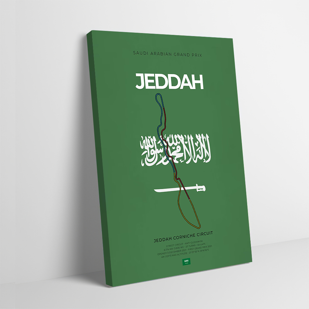 Jeddah F Racing Circuit Printi – Home Decor Jeddah Bewertung und Preis