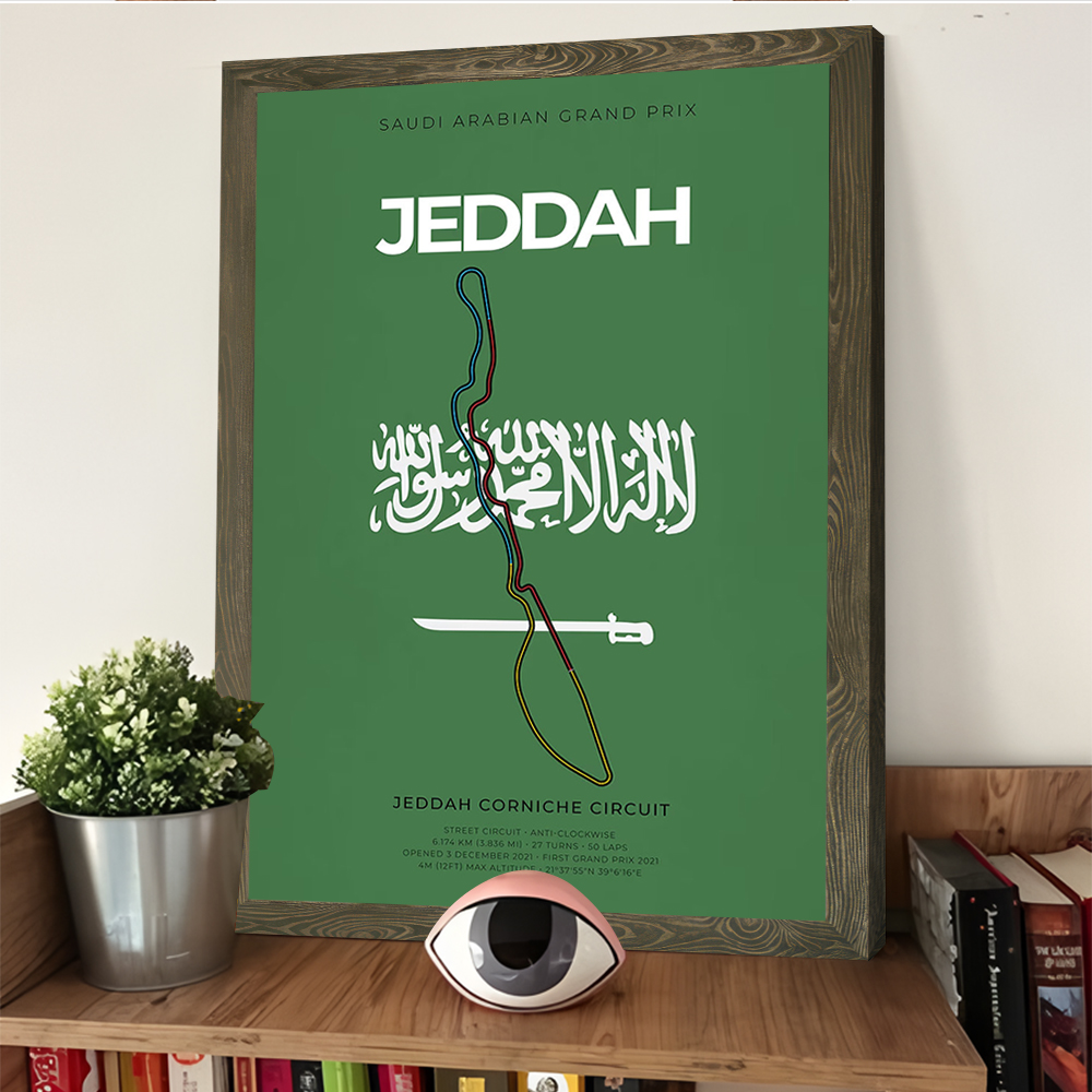 Jeddah F Racing Circuit Printi – Home Decor Jeddah Bewertung und Preis
