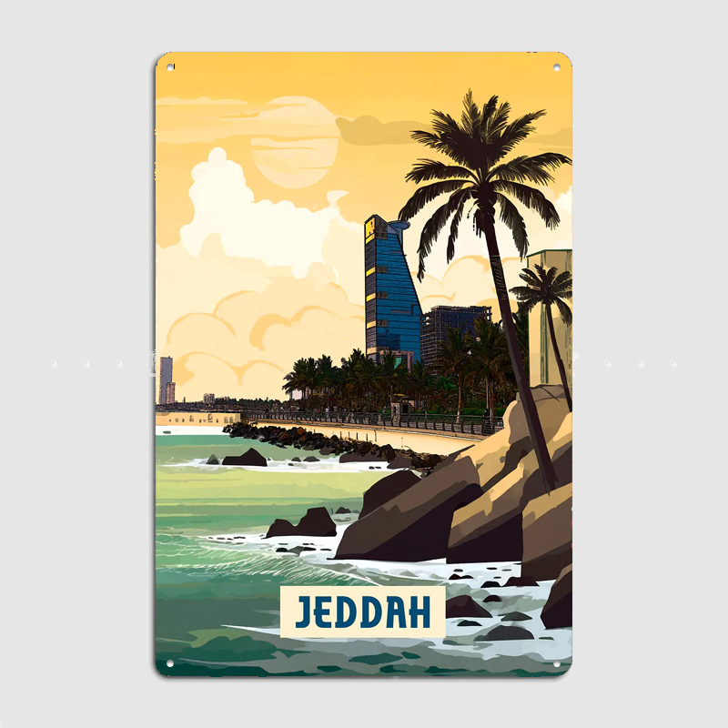 Jeddah Scenery City Travel Pos – Home Decor Jeddah Bewertung und Preis
