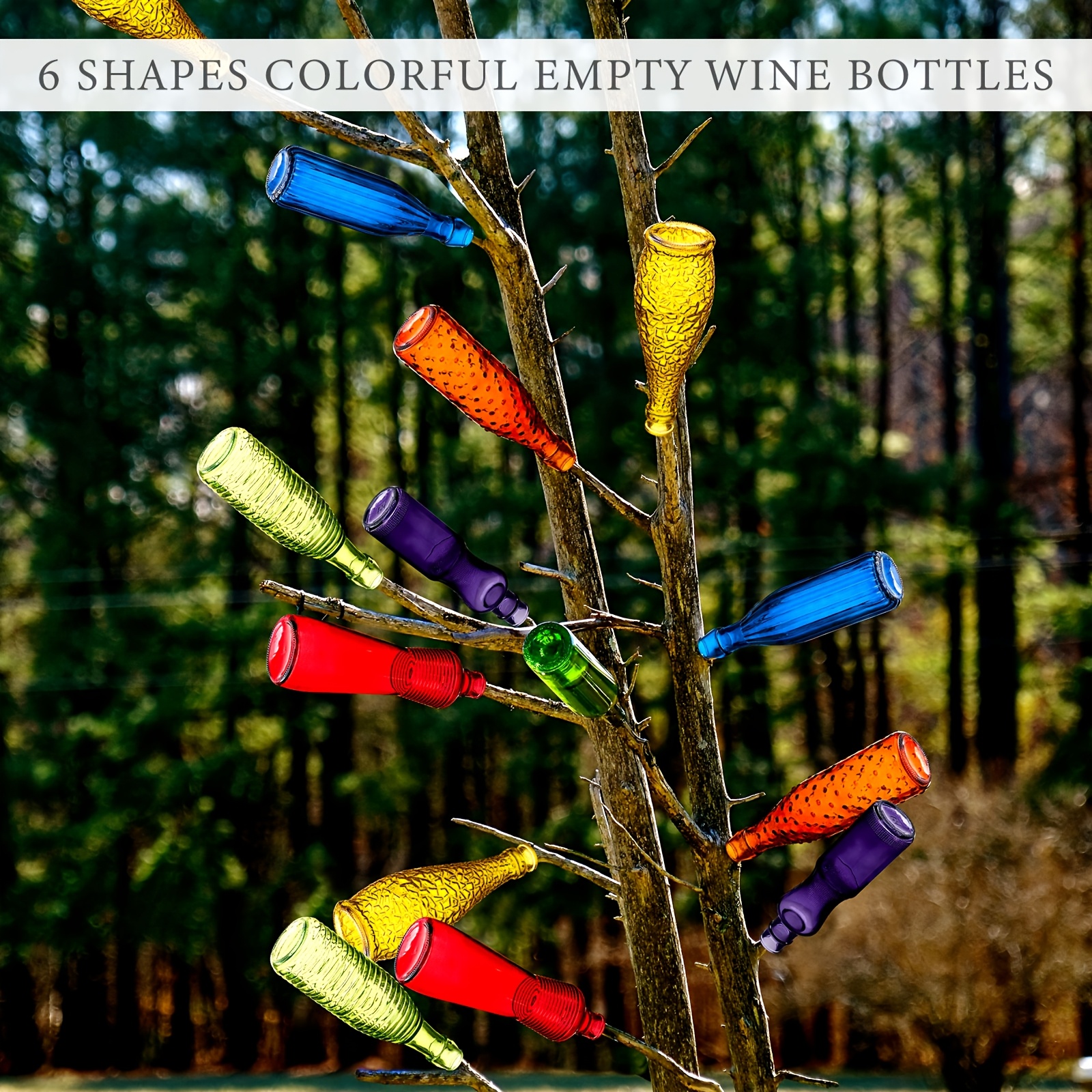 Set of 12 Vibrant Glass Bottle – Home Decor Garden Bewertung und Preis