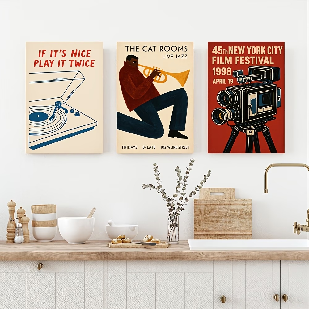 Modern,Retro Jazz Cat, New Yor – Home Decor Cat Bewertung und Preis