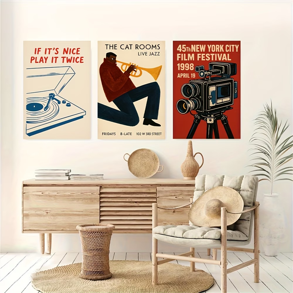 Modern,Retro Jazz Cat, New Yor – Home Decor Cat Bewertung und Preis