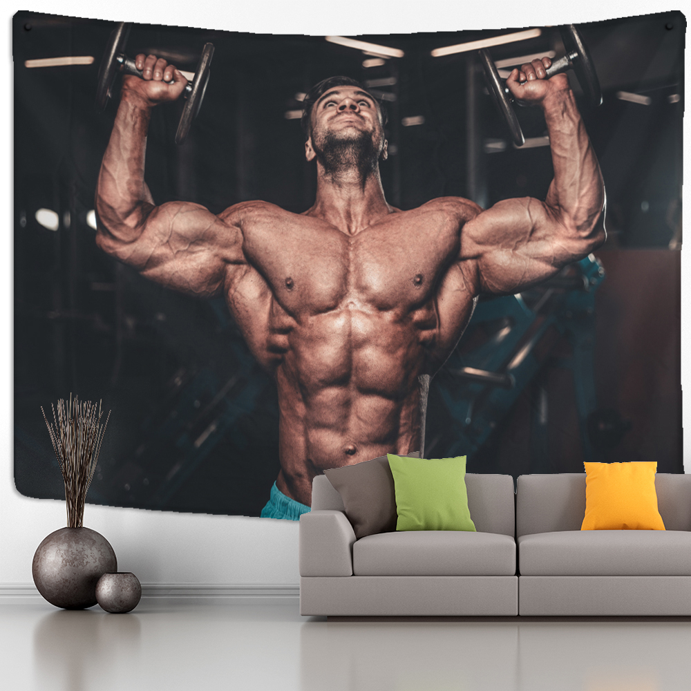 Fitness Muscle Man Tapestry Wa – Home Decor Hippie Bewertung und Preis