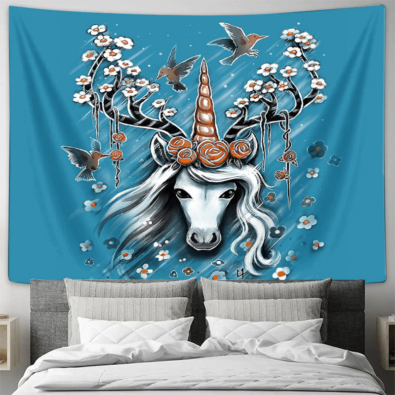 Unicorn Tapestry Wall Hanging  – Home Decor Hippie Bewertung und Preis