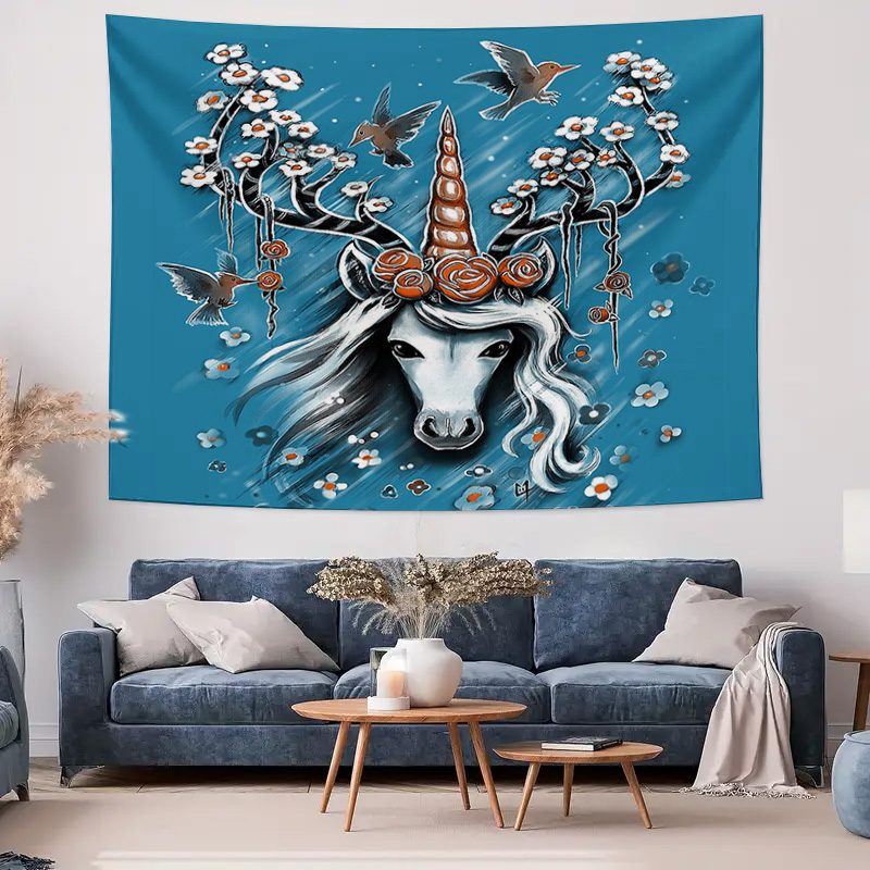 Unicorn Tapestry Wall Hanging  – Home Decor Hippie Bewertung und Preis