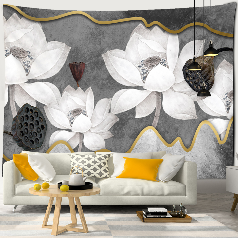 Ink Lotus Wall Hanging Tapestr – Home Decor Hippie Bewertung und Preis