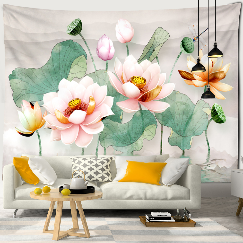 Ink Lotus Wall Hanging Tapestr – Home Decor Hippie Bewertung und Preis