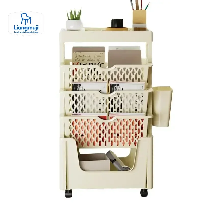 5 Tier Movable Book Shelf On W – Home Decor On Wheels Bewertung und Preis