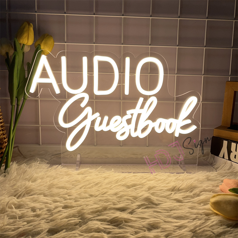 VIDEO Guestbook Audio Neon Sig – Home Decor Nearby Bewertung und Preis