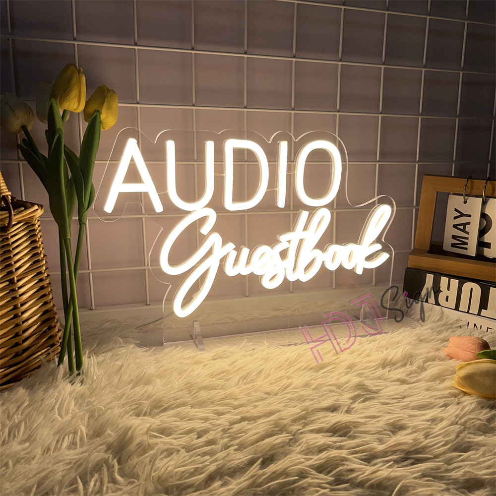VIDEO Guestbook Audio Neon Sig – Home Decor Nearby Bewertung und Preis