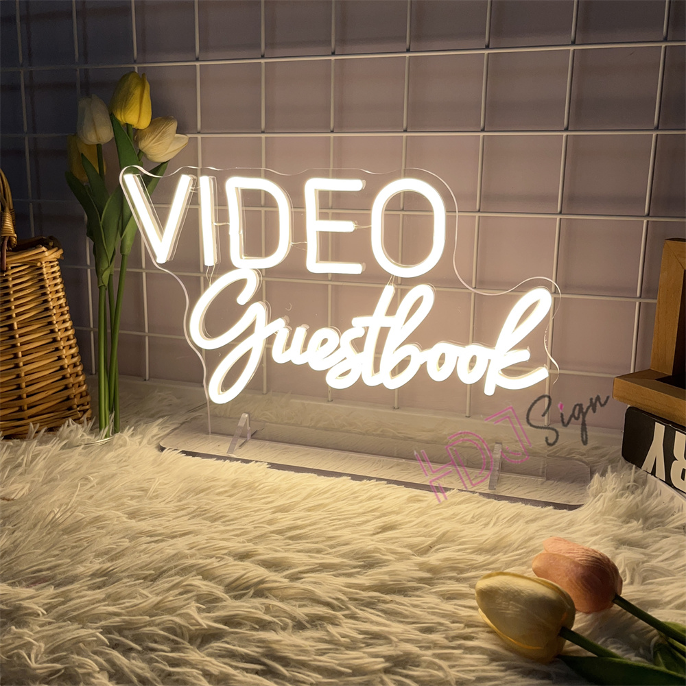 VIDEO Guestbook Audio Neon Sig – Home Decor Nearby Bewertung und Preis