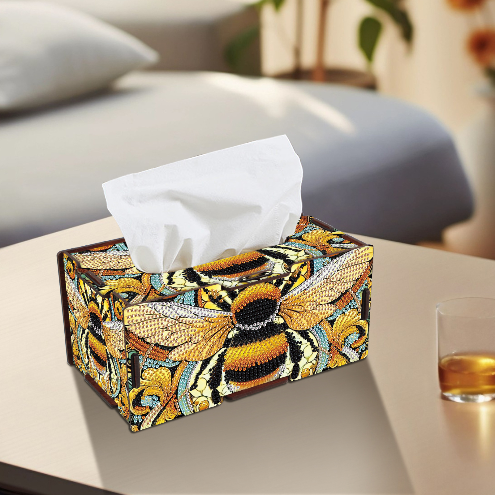 Diamond Art Painting Tissue Bo – Home Decor Yellow Bewertung und Preis