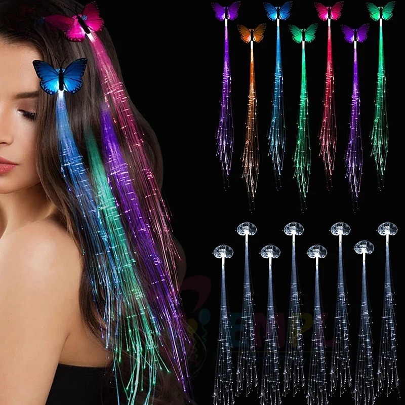 1-10PCS LED Glowing Hair Braid – Rope Light Decoration Bewertung und Preis