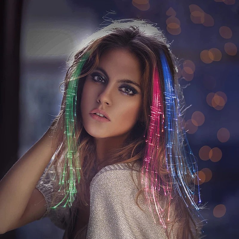 1-10PCS LED Glowing Hair Braid – Rope Light Decoration Bewertung und Preis